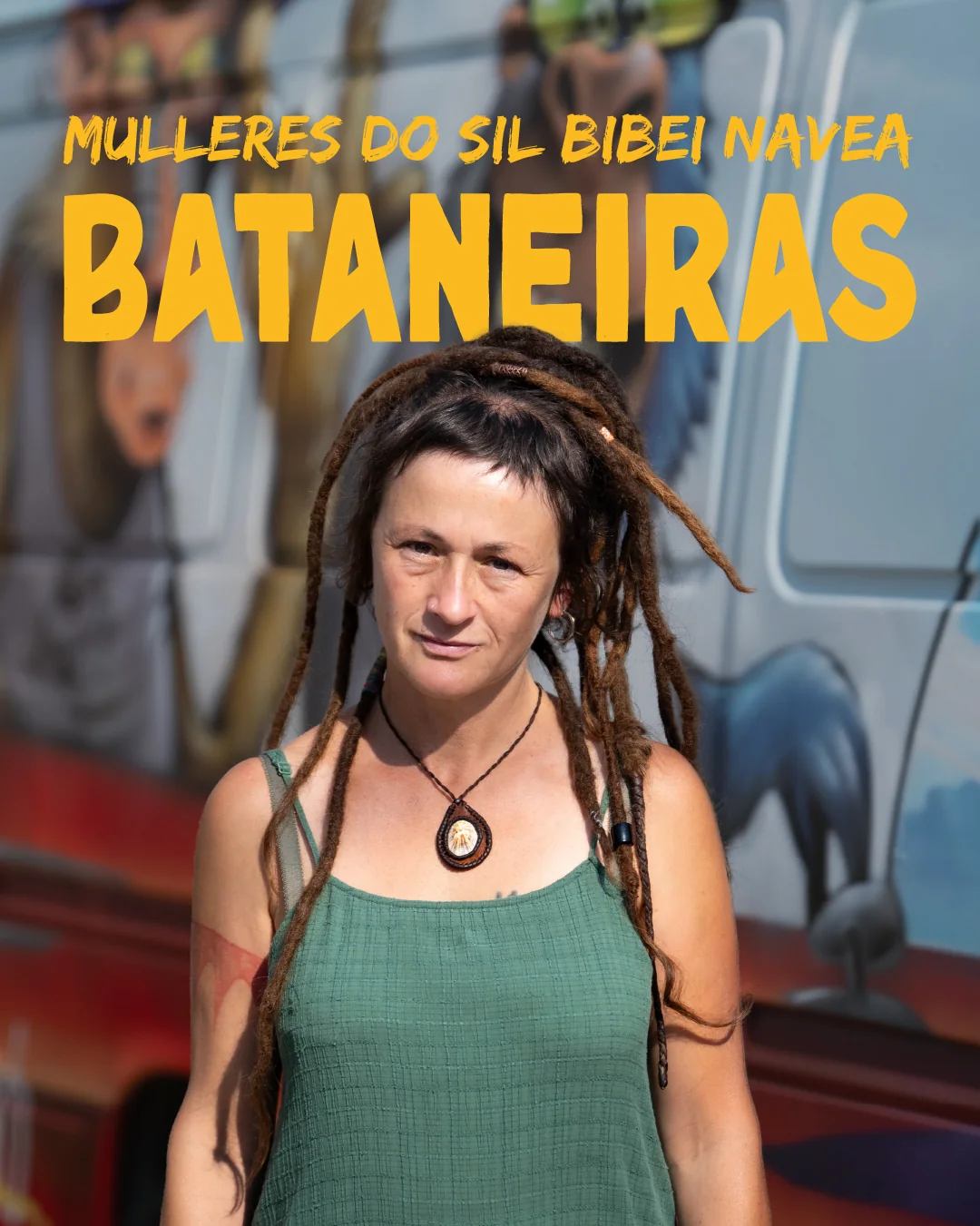Ester, de Montederramo, en el cartel de las protagonistas de Bataneiras