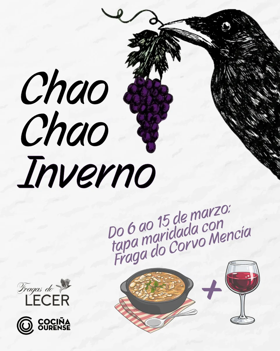 Cartel Chao Chao Inverno, campaña gastronómica de Cociña Ourense