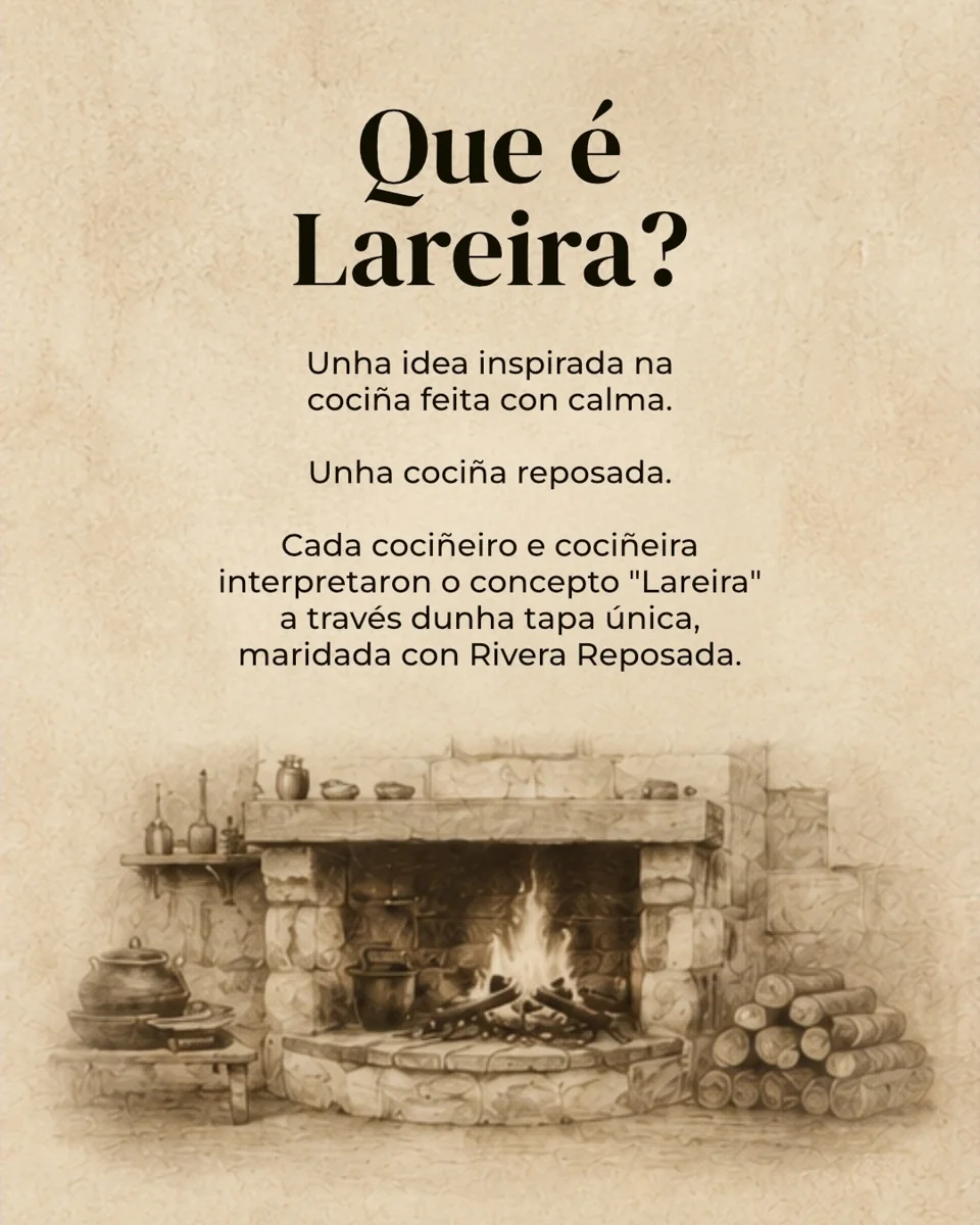 Pieza de campaña que explica el concepto de Lareira
