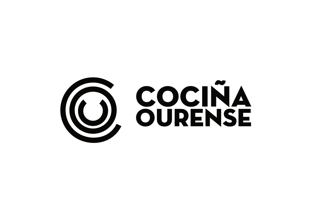 Logotipo de Cociña Ourense en negro