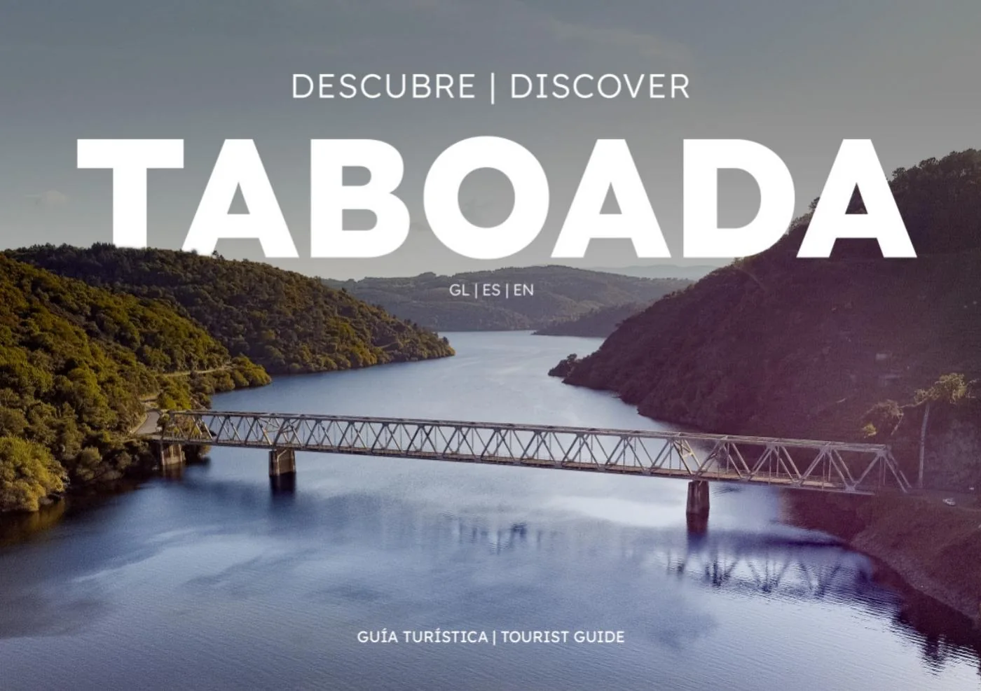 Portada de la guía turística Descubre Taboada, editada por Trasgos de Caldelas